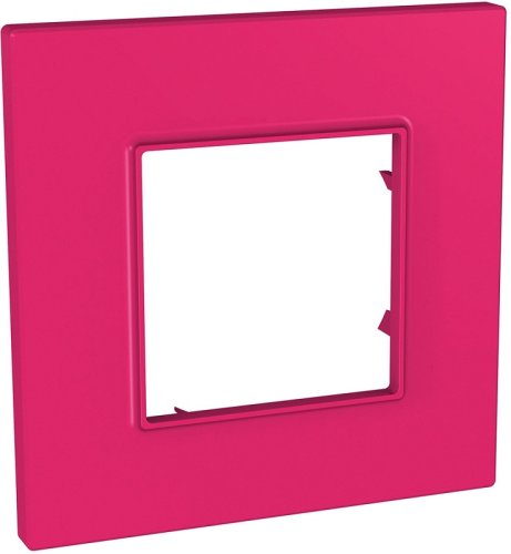 Рамка горизонтальная Schneider Electric Unica Quadro 1-м. малина фото Рамка горизонтальная Schneider Electric Unica Quadro 1-м. малина картинка